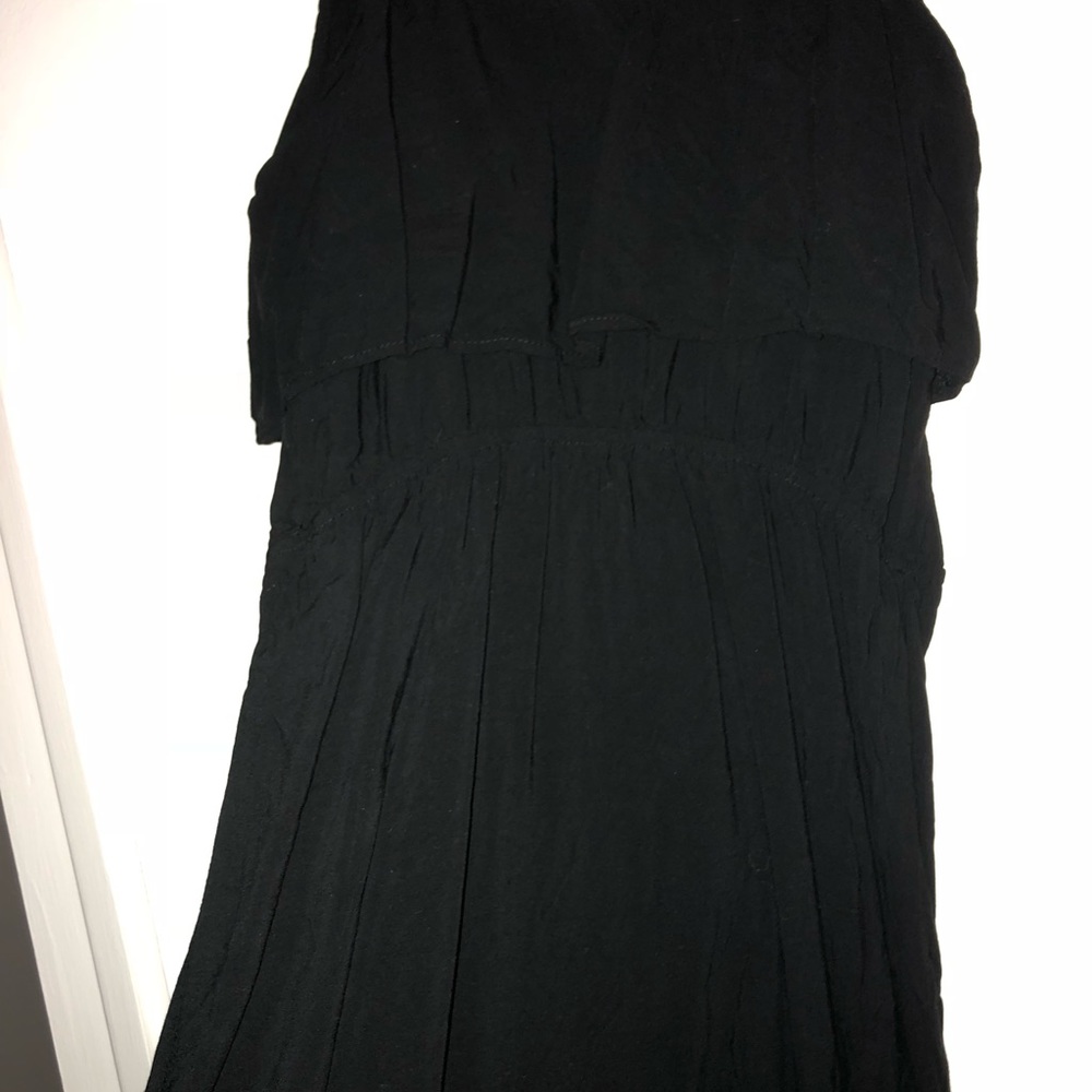 Black short summer dress